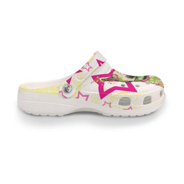 Clogs mit Hundemotiv Bärbel - Gartenschuhe, Gummischuhe, bunt, Unisex, Grösse 36-43, Mischling, Mix, Bullterrier, Bulli